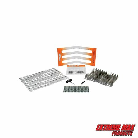 EXTREME MAX Extreme Max 5001.5484 108-Stud Track Pack with Round Backers - 1.25" Stud Length 5001.5484